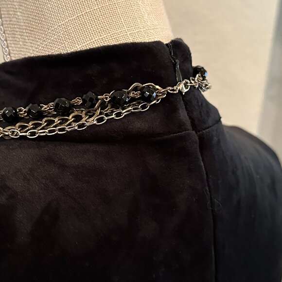 Five Strand Chain Bead and Cystal Necklace - Picture 8 of 8